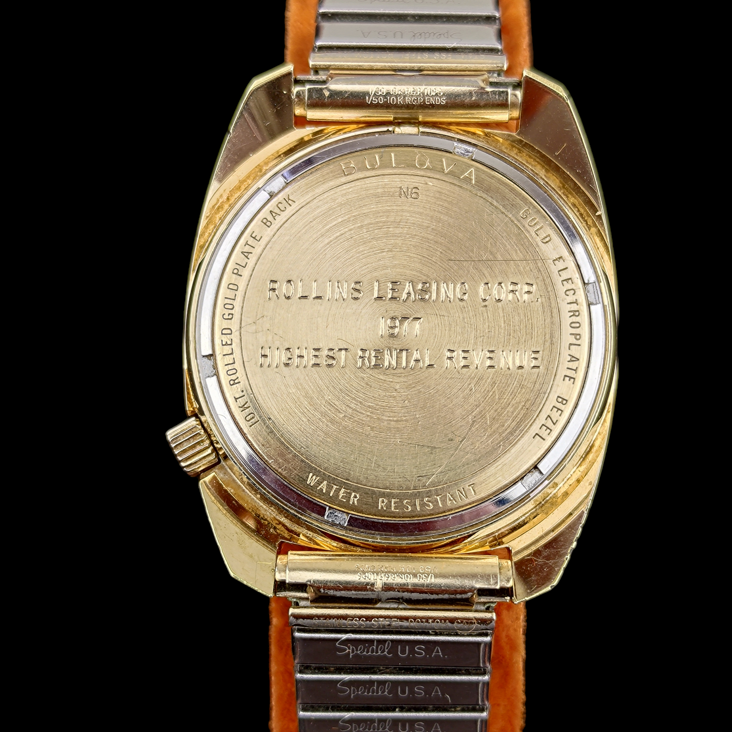 Bulova Accutron "Rollins Leasing Corp." 1977 with Box