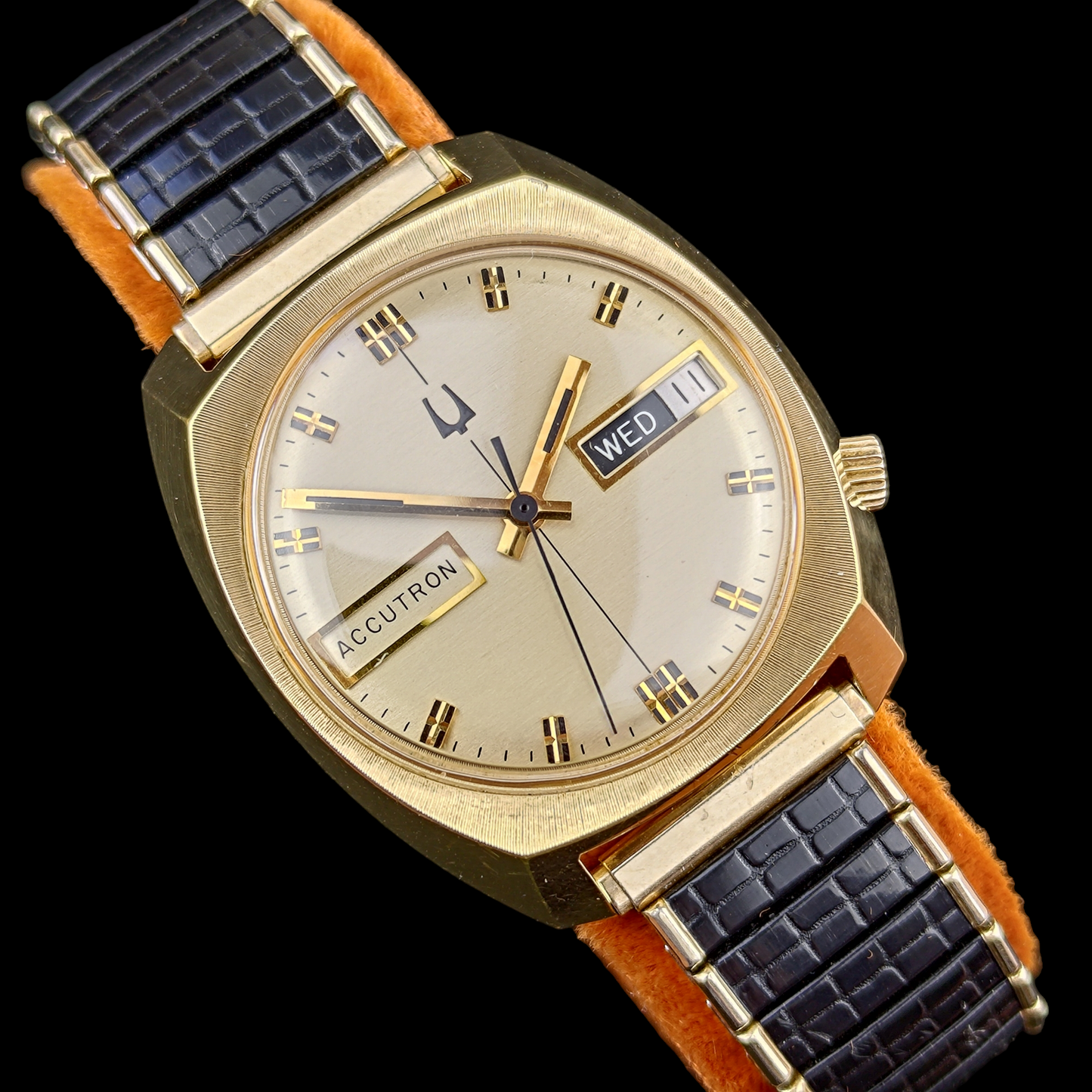 Bulova Accutron "Rollins Leasing Corp." 1977 with Box