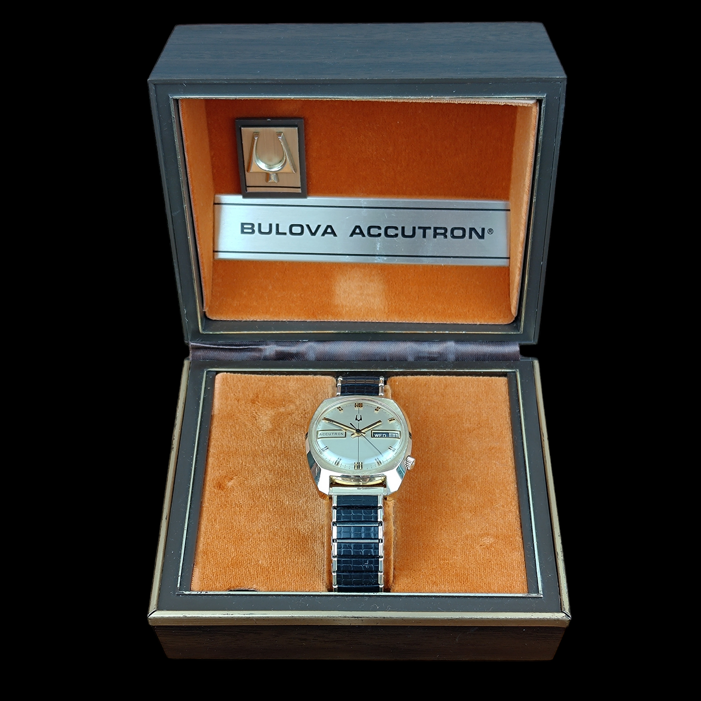 Bulova Accutron "Rollins Leasing Corp." 1977 with Box