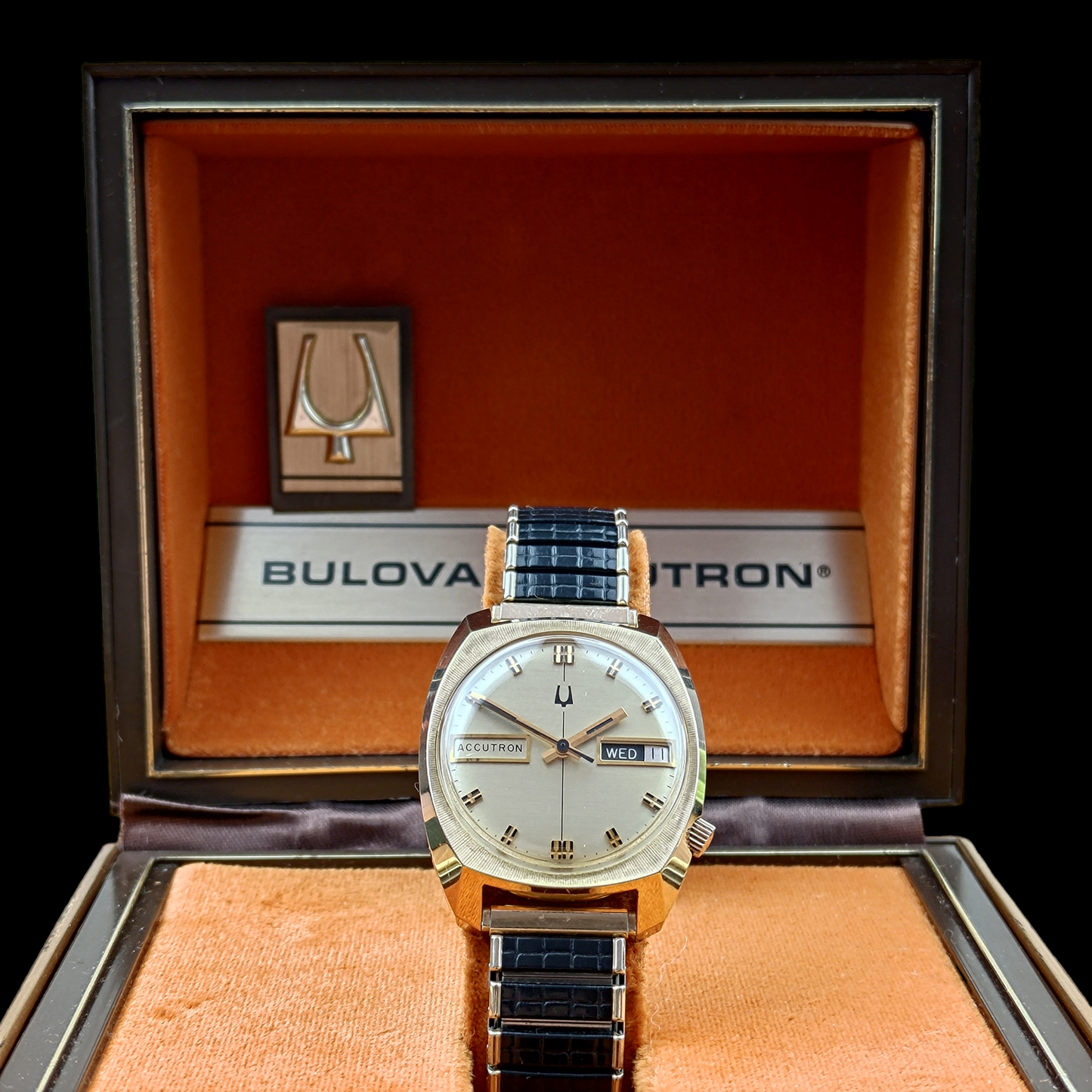 Bulova Accutron "Rollins Leasing Corp." 1977 with Box