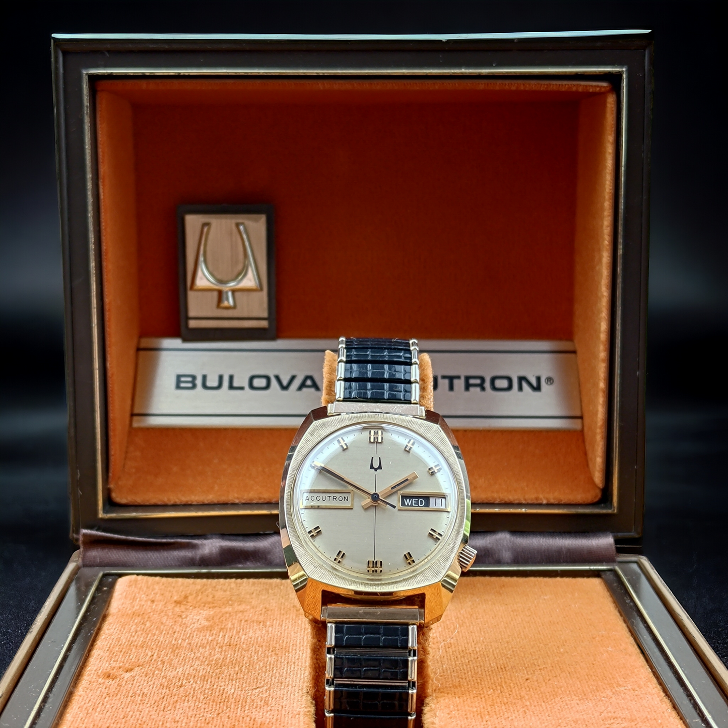 Bulova Accutron "Rollins Leasing Corp." 1977 with Box