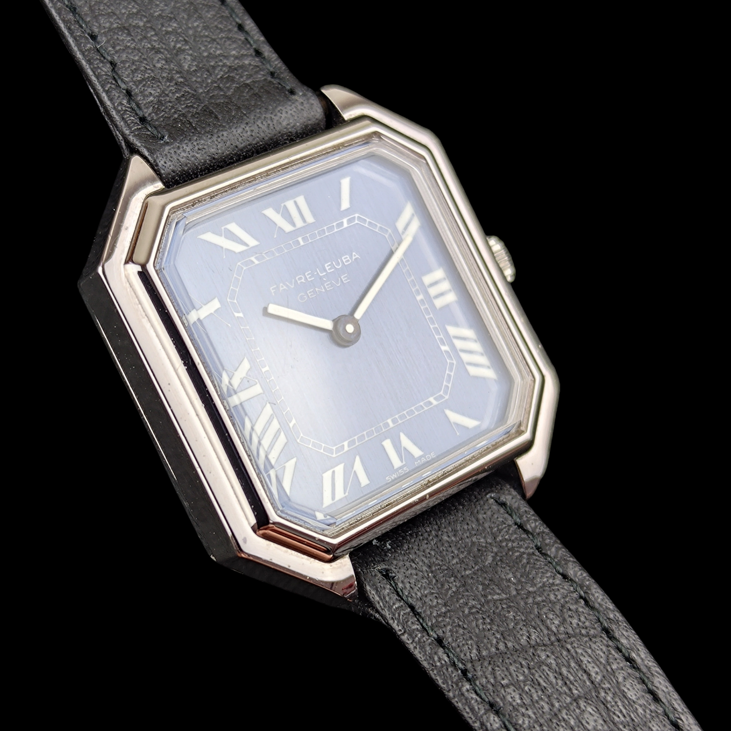 Favre-Leuba Octagon Blue - 1980s