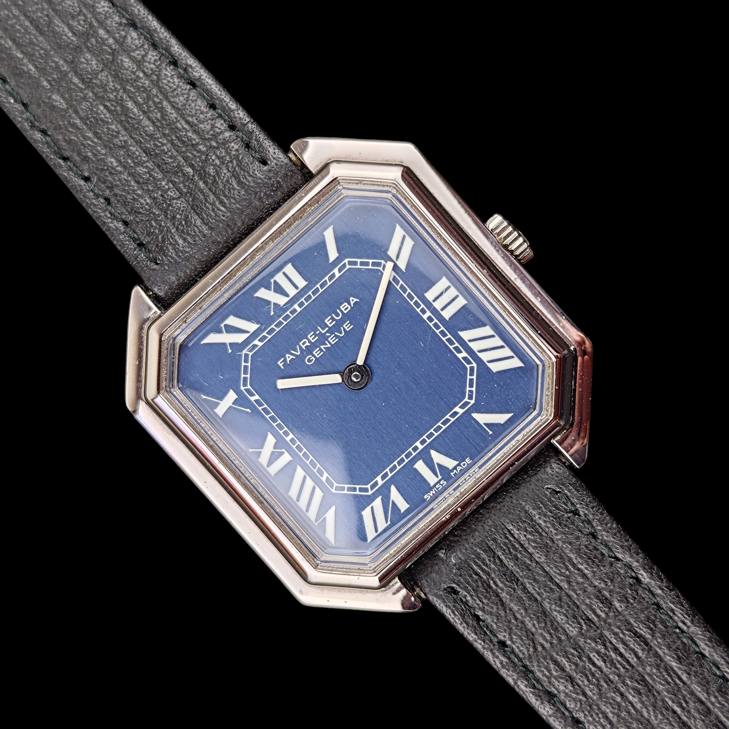 Favre-Leuba Octagon Blue - 1980s