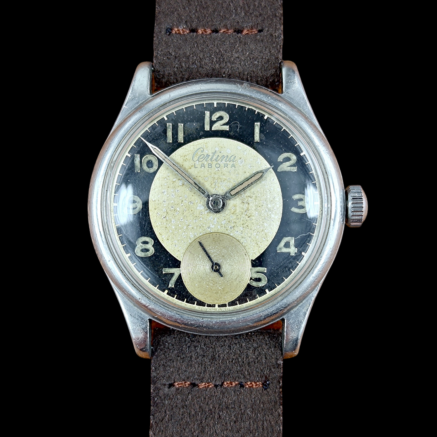 CERTINA Labora Bull's Eye - 1940s - Cal. KF 320 - Steel Case