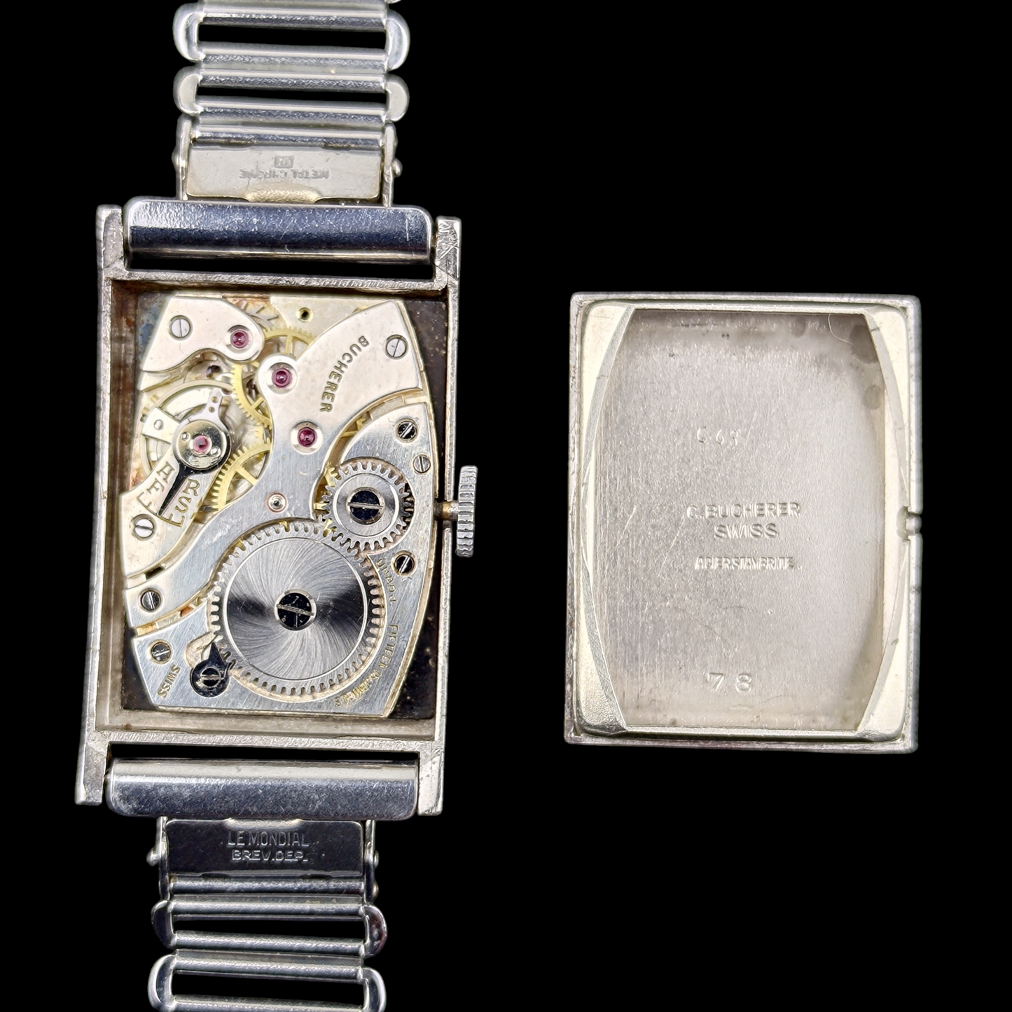 Bucherer Lucerne Tank - 1930s - ZRC Bracelet