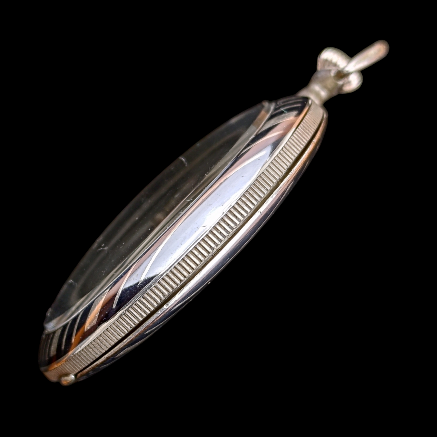 Record Pocket Watch - Niel Silver case - Coin Edge