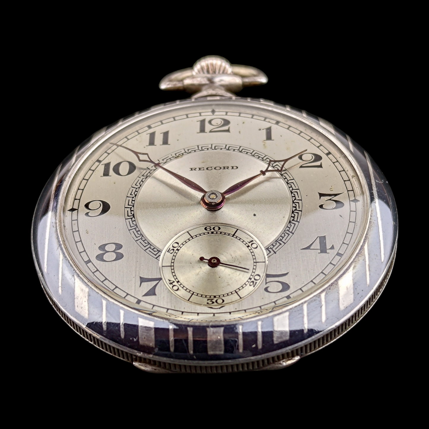 Record Pocket Watch - Niel Silver case - Coin Edge