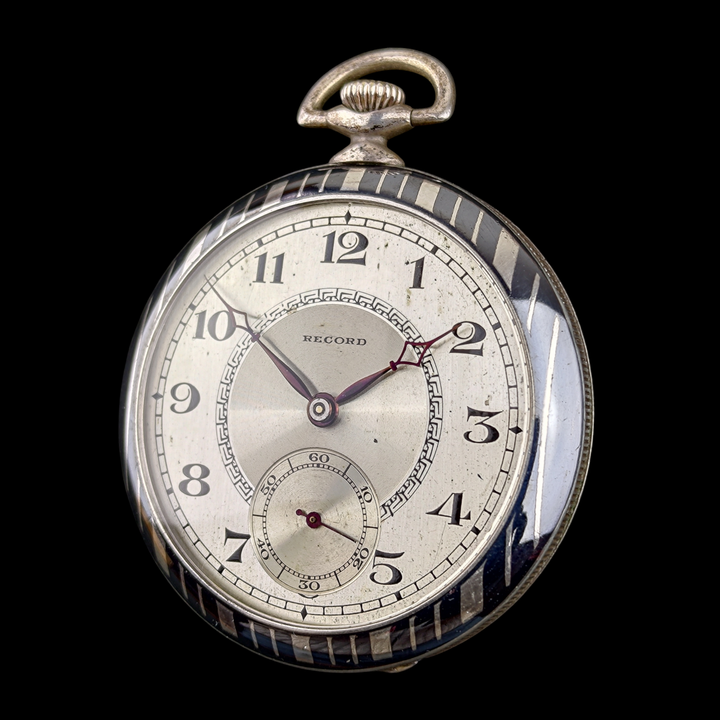 Record Pocket Watch - Niel Silver case - Coin Edge