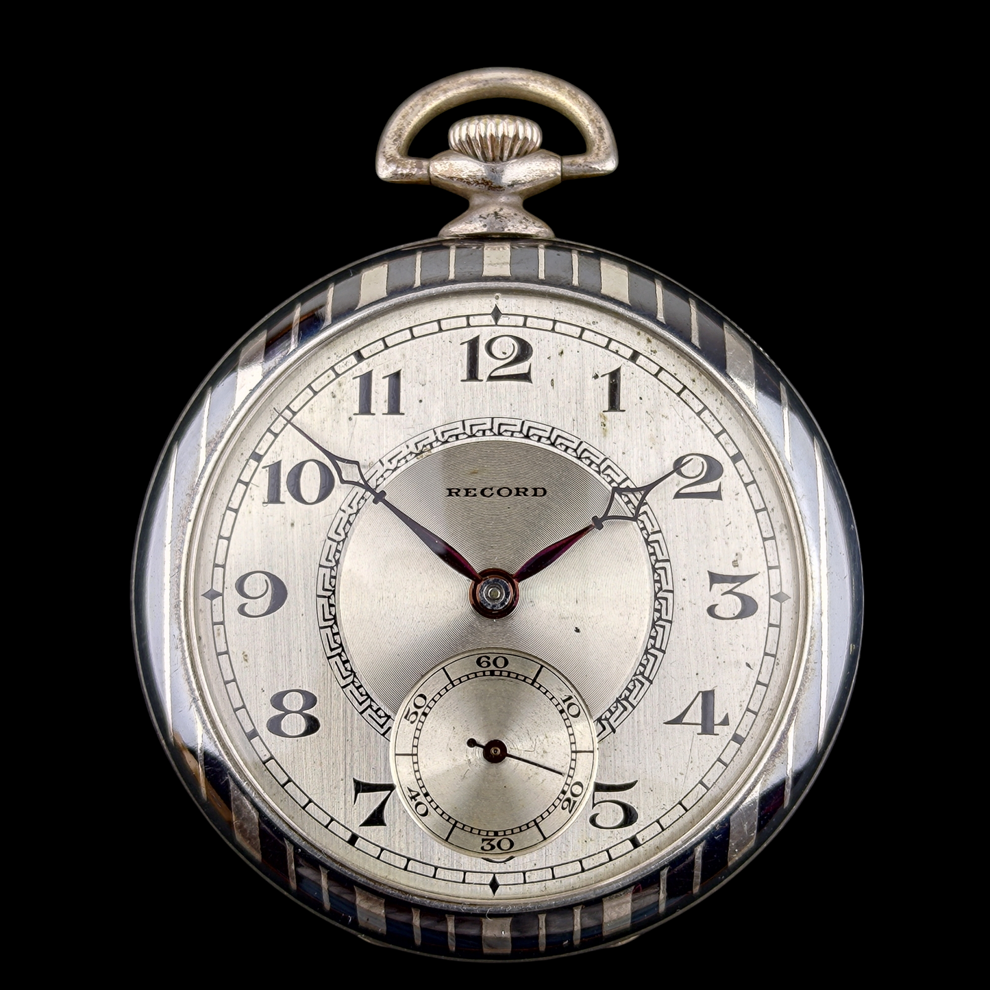 Record Pocket Watch - Niel Silver case - Coin Edge