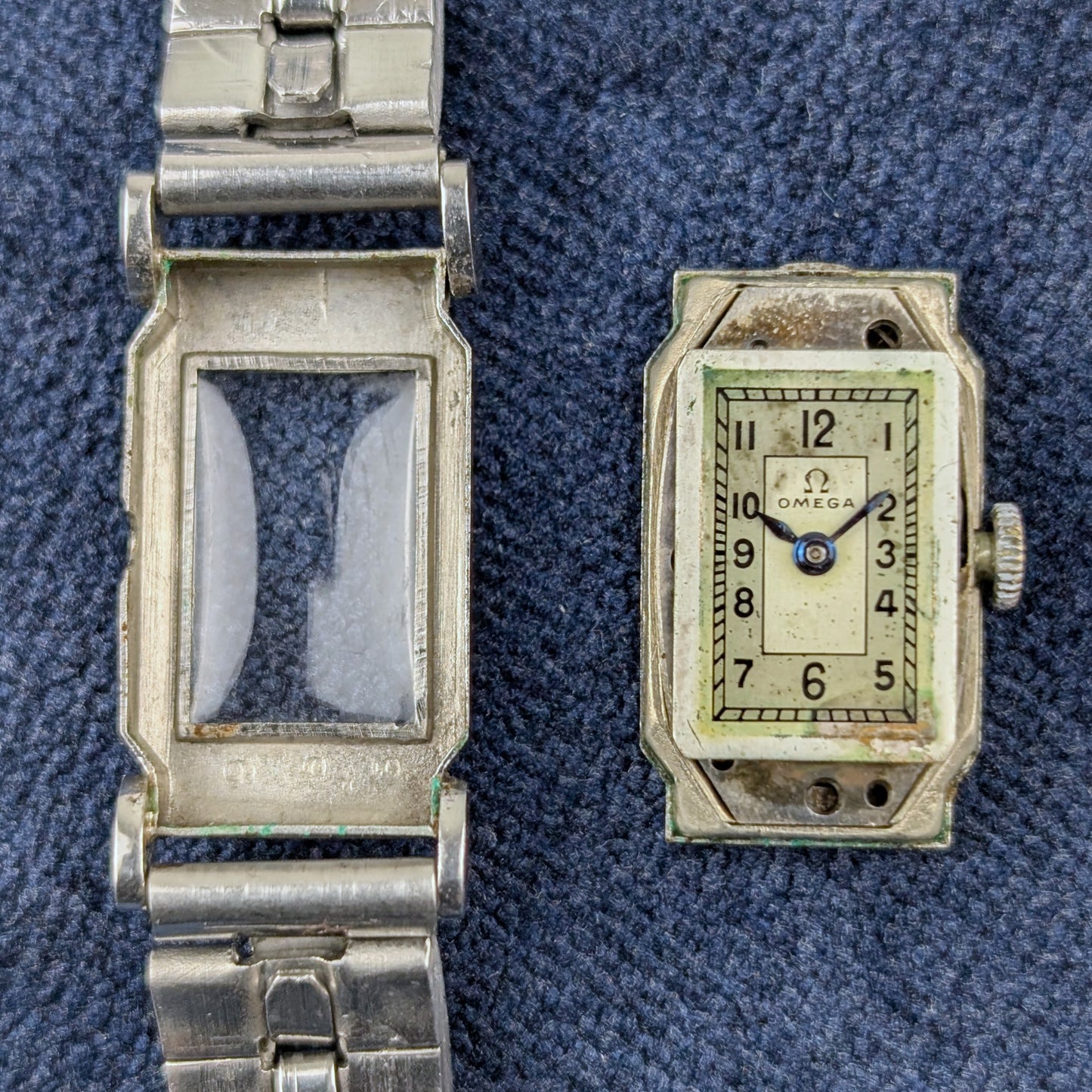 Omega Rectangle Art Deco