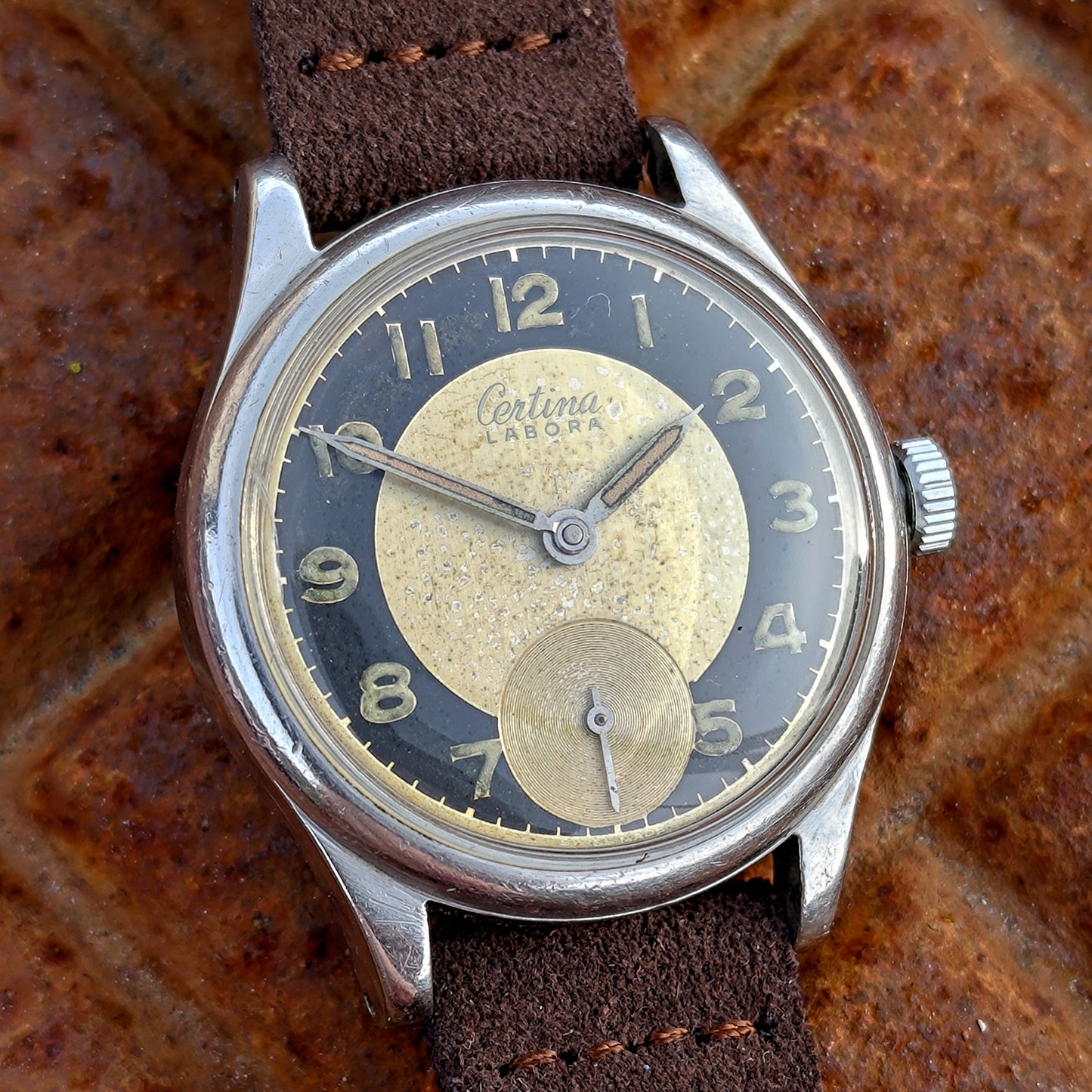 CERTINA Labora Bull's Eye - 1940s - Cal. KF 320 - Steel Case