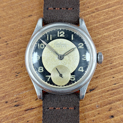 CERTINA Labora Bull's Eye - 1940s - Cal. KF 320 - Steel Case