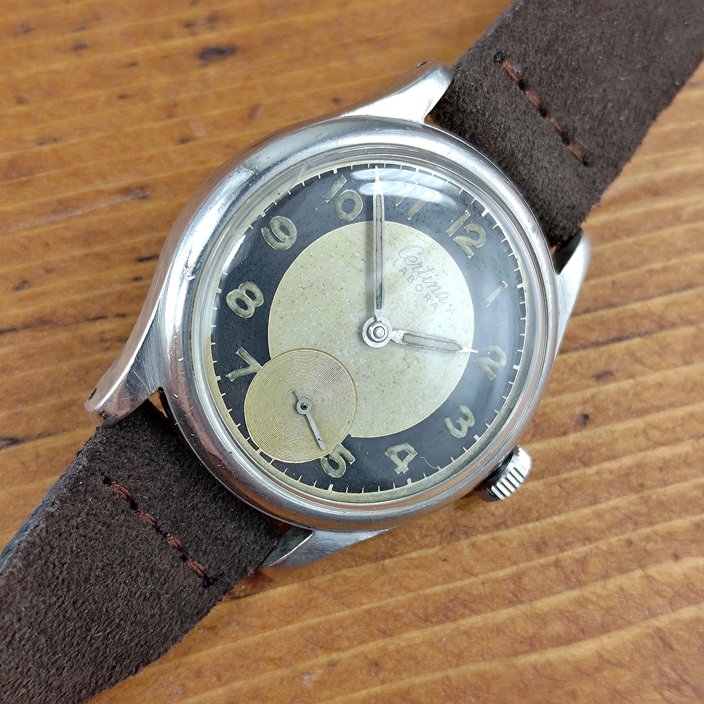 CERTINA Labora Bull's Eye - 1940s - Cal. KF 320 - Steel Case