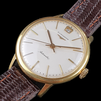 LONGINES Automatic Date - 1960s - 18k Gold Case - Cal. 291