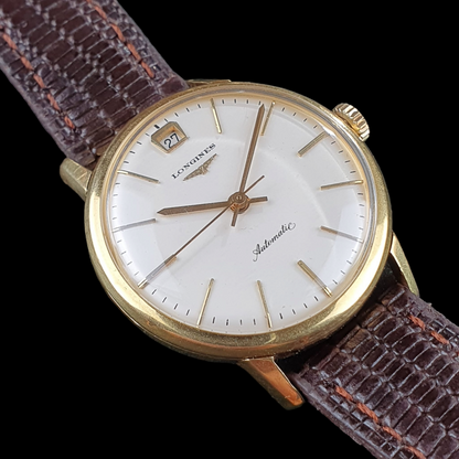 LONGINES Automatic Date - 1960s - 18k Gold Case - Cal. 291