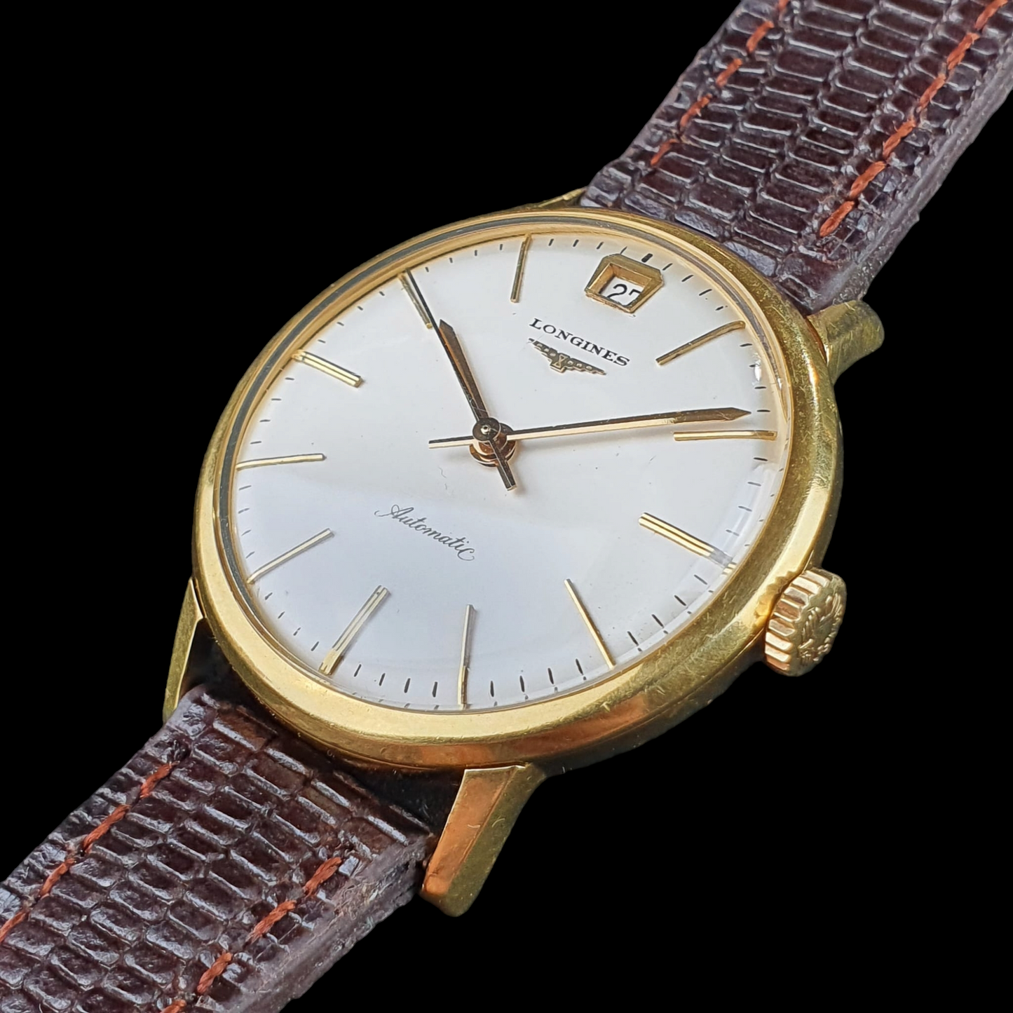 LONGINES Automatic Date - 1960s - 18k Gold Case - Cal. 291