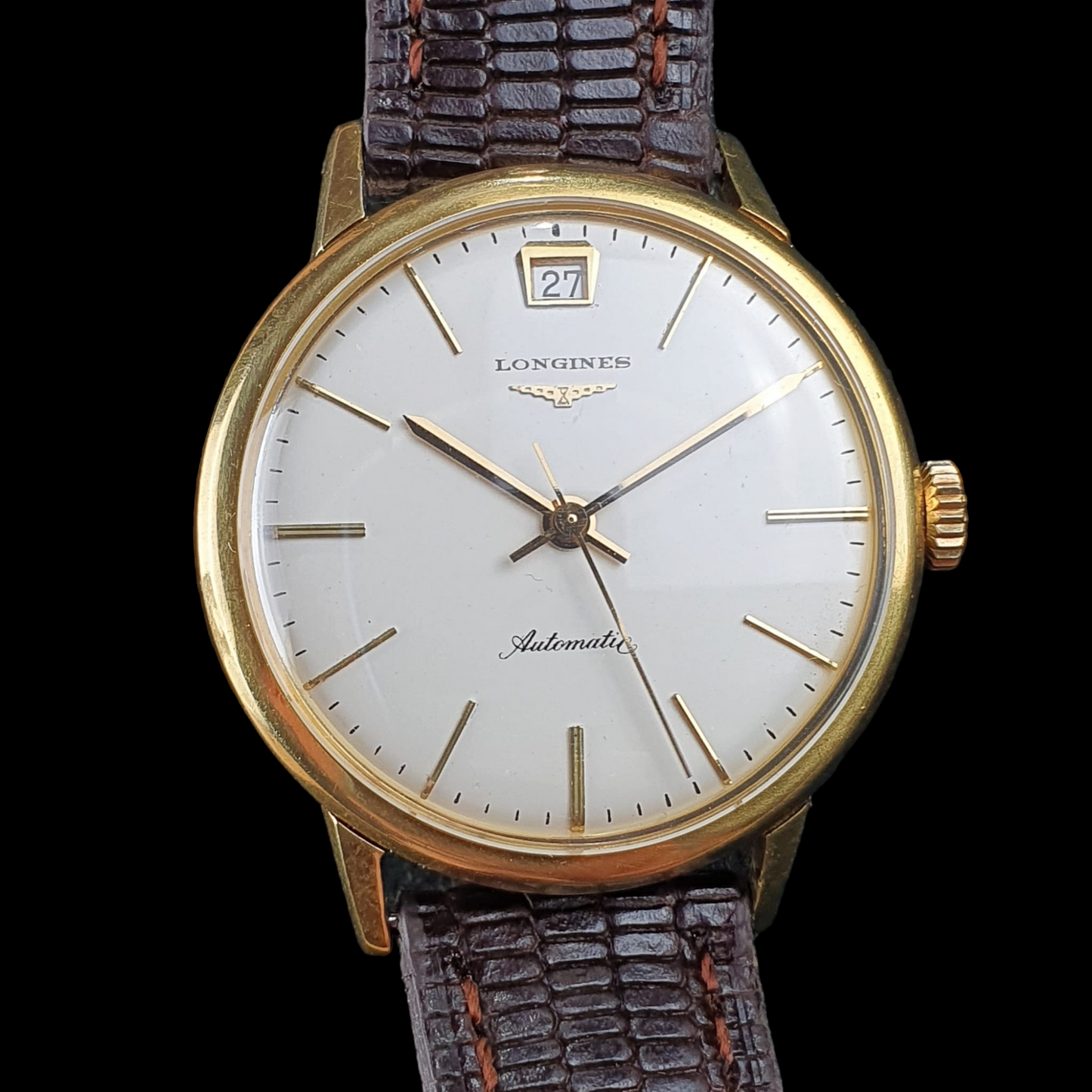 LONGINES Automatic Date - 1960s - 18k Gold Case - Cal. 291