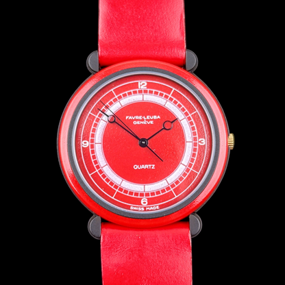 Favre-Leuba "Red Sector" Quartz - 1980s