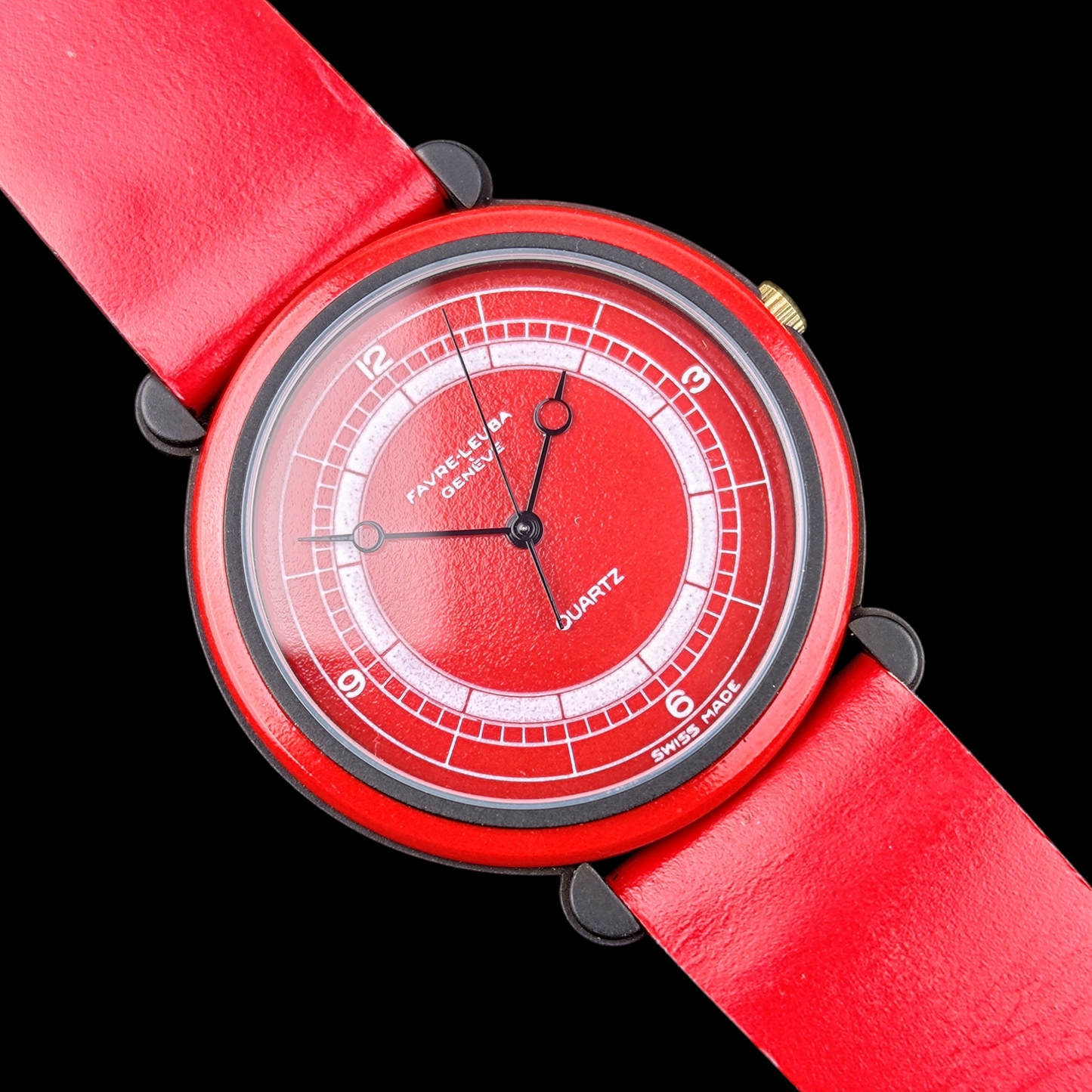 Favre-Leuba "Red Sector" Quartz - 1980s