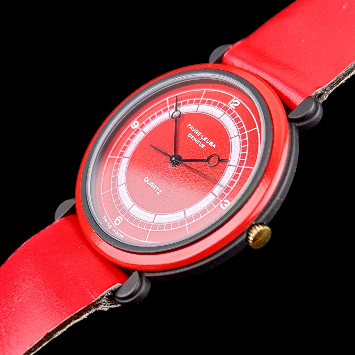 Favre-Leuba "Red Sector" Quartz - 1980s