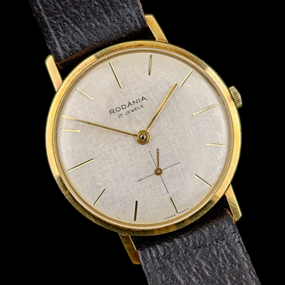 Rodania - Linen Dial - 18k gold